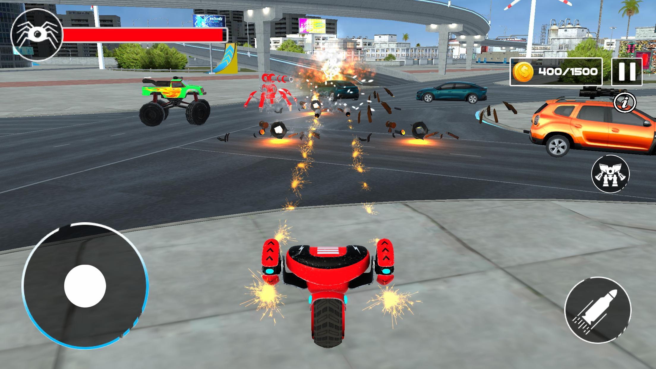 Robot Car Battle Transform Game Screenshot