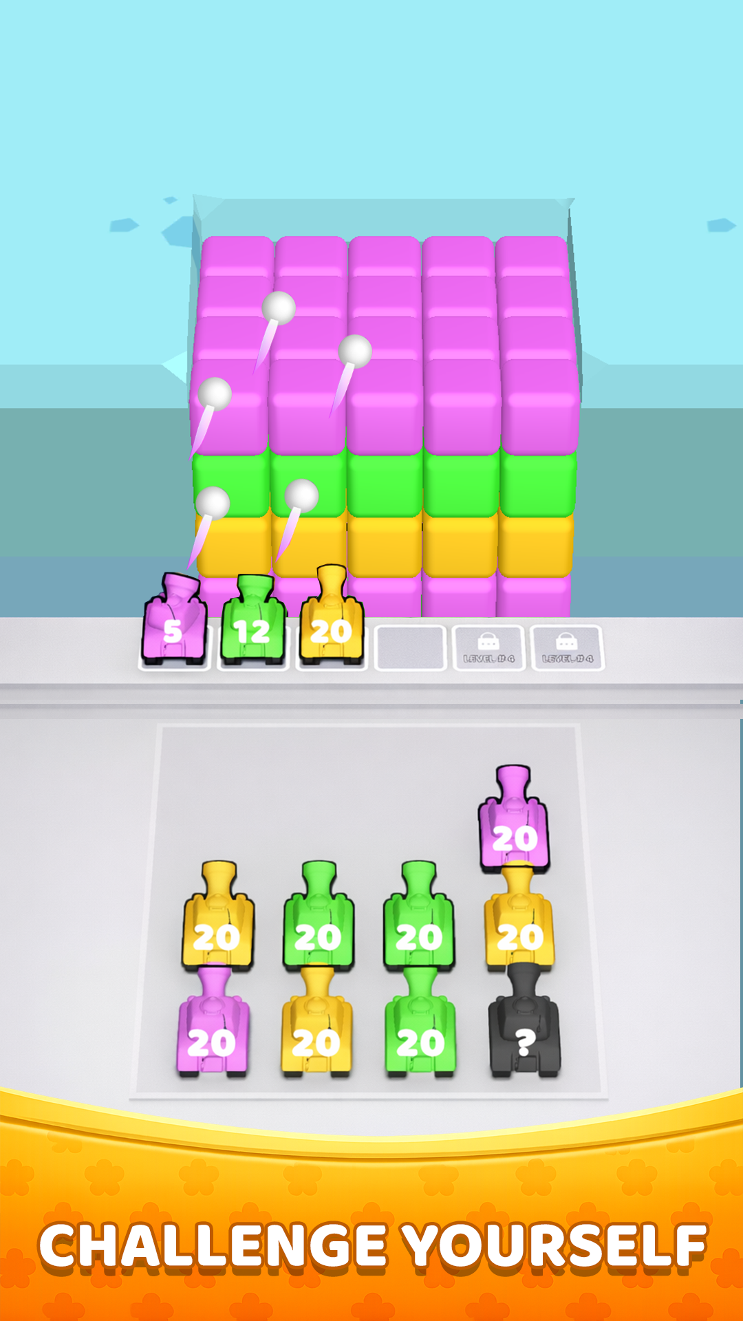Color Block Tank Shooter Game Screenshot