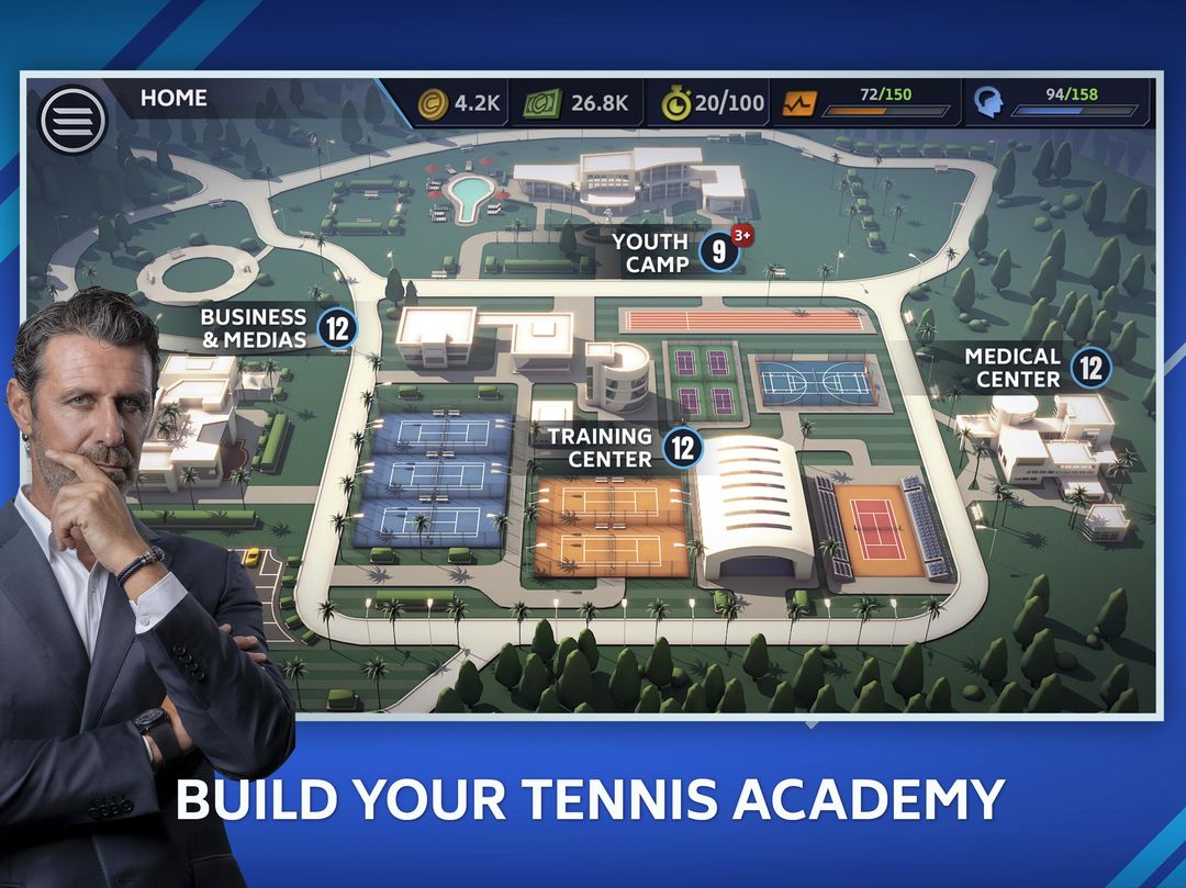 Tennis Manager Mobile screenshot game