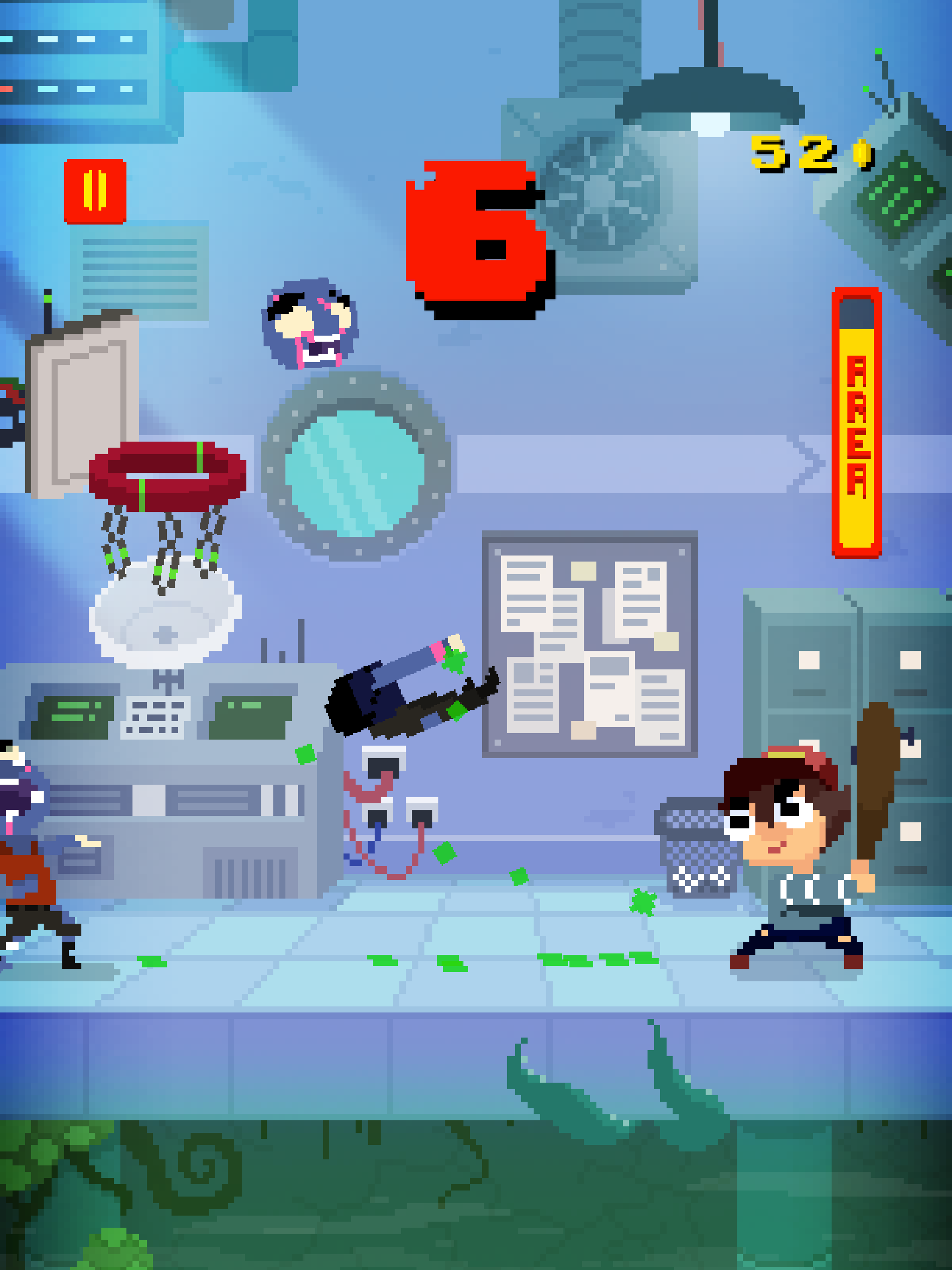 Basketball vs  Zombies Game Screenshot