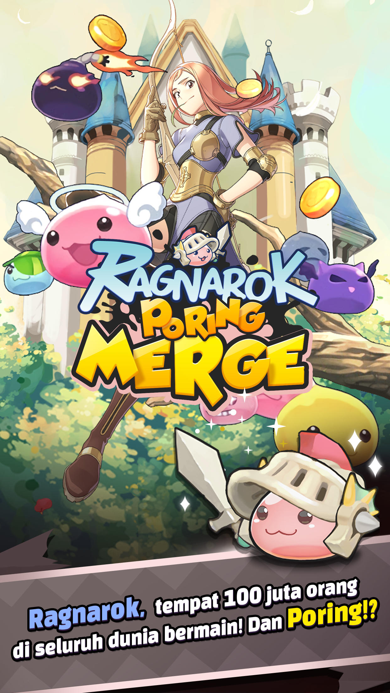 Cuplikan Layar Game Ragnarok: Poring Merge