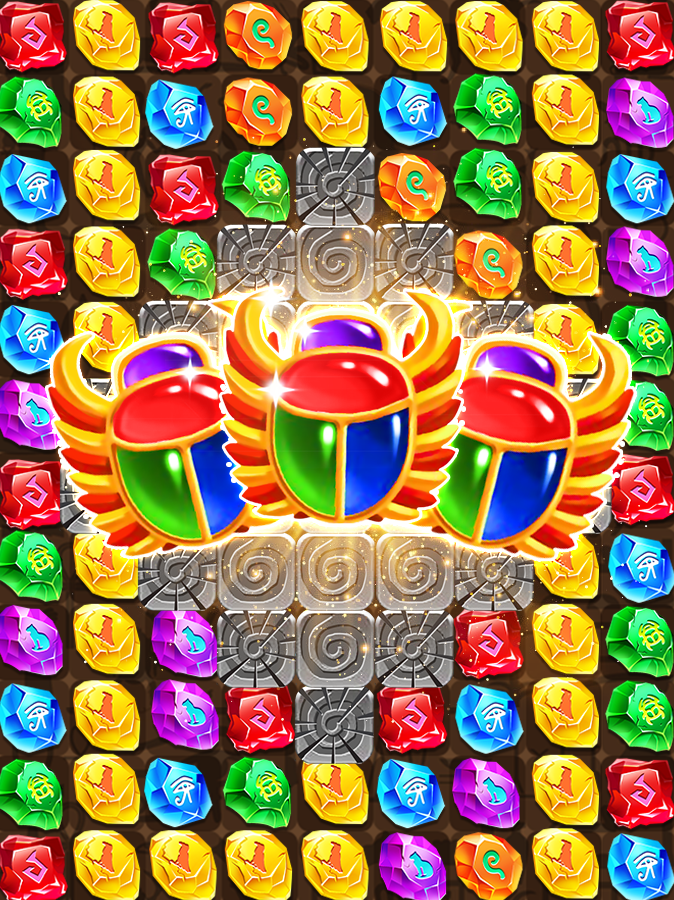 Egyptian Diamonds Swap Game Screenshot