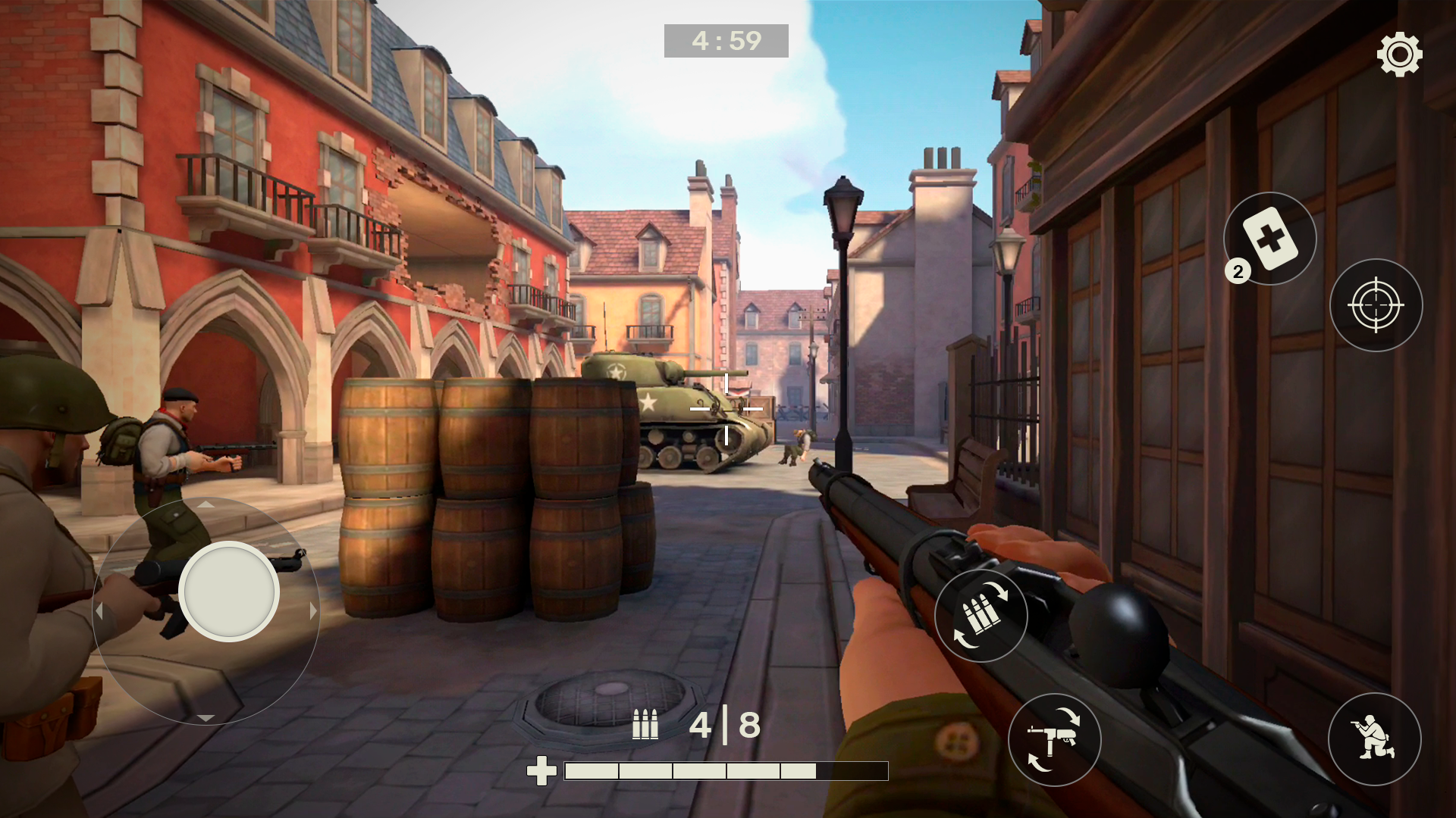 Screenshot 1 of Frontline Guard: WW2 ออนไลน์ Sh 0.9.43