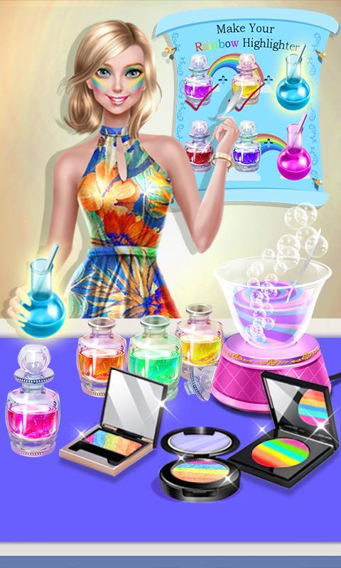 Screenshot of Makeup Artist - Rainbow Salon