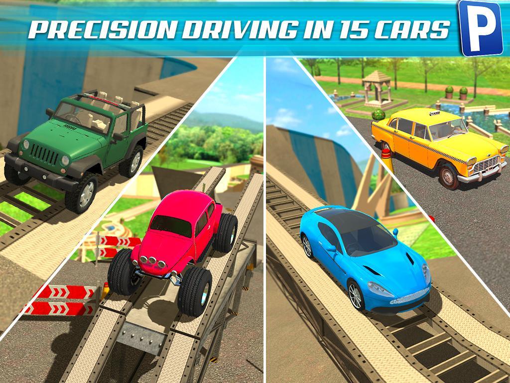Obstacle Course Car Parking Game Screenshot