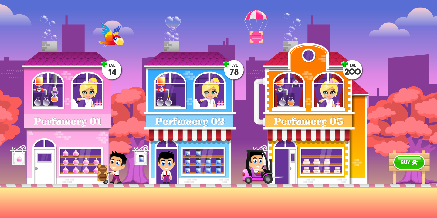Perfumery tycoon - idle clicke Game Screenshot