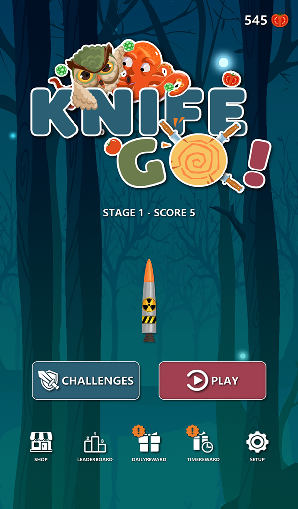 Knife Strike - Knife Game to Hit Game Screenshot