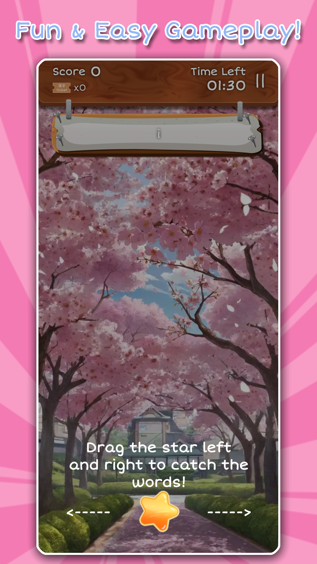 Nihongo Drop: Learn Japanese Game Screenshot