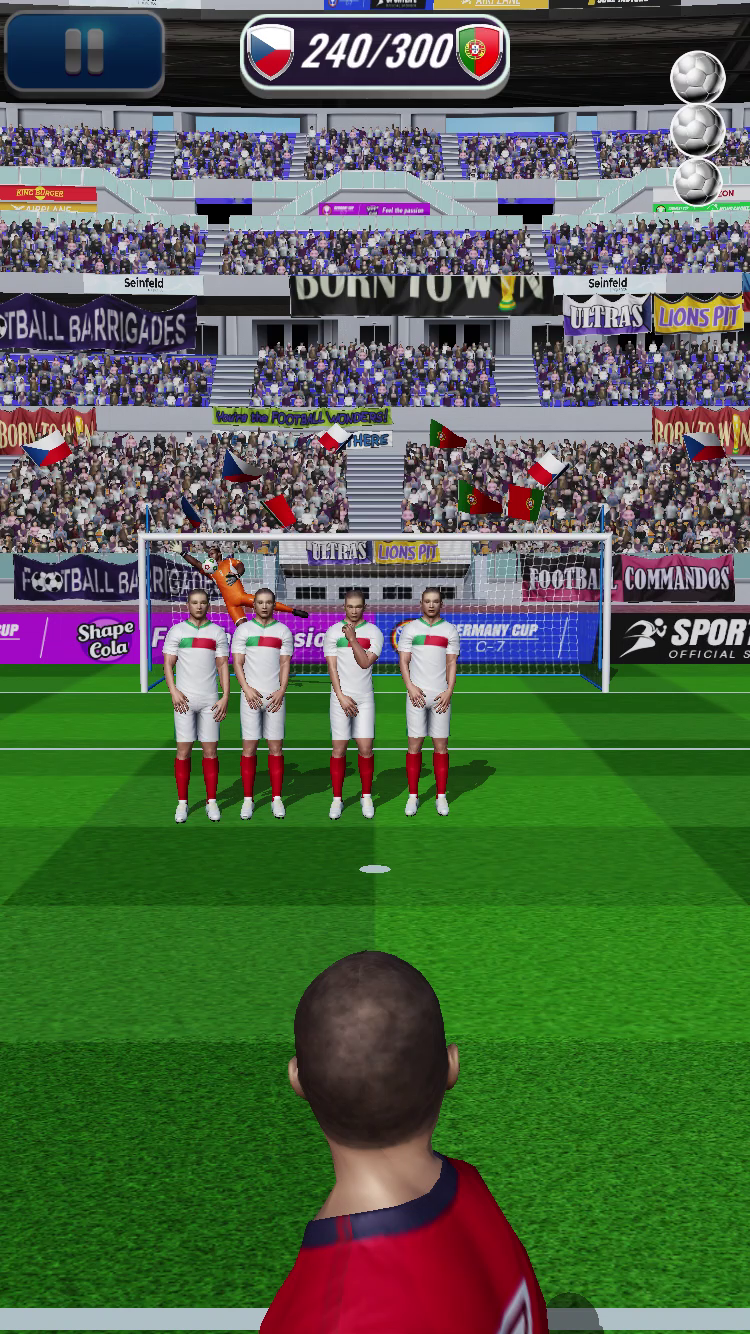 Euro Penalty Flick Soccer ภาพหน้าจอเกม