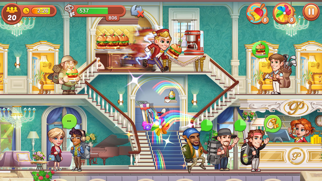 瘋狂酒店：風靡世界的酒店經營遊戲遊戲截圖