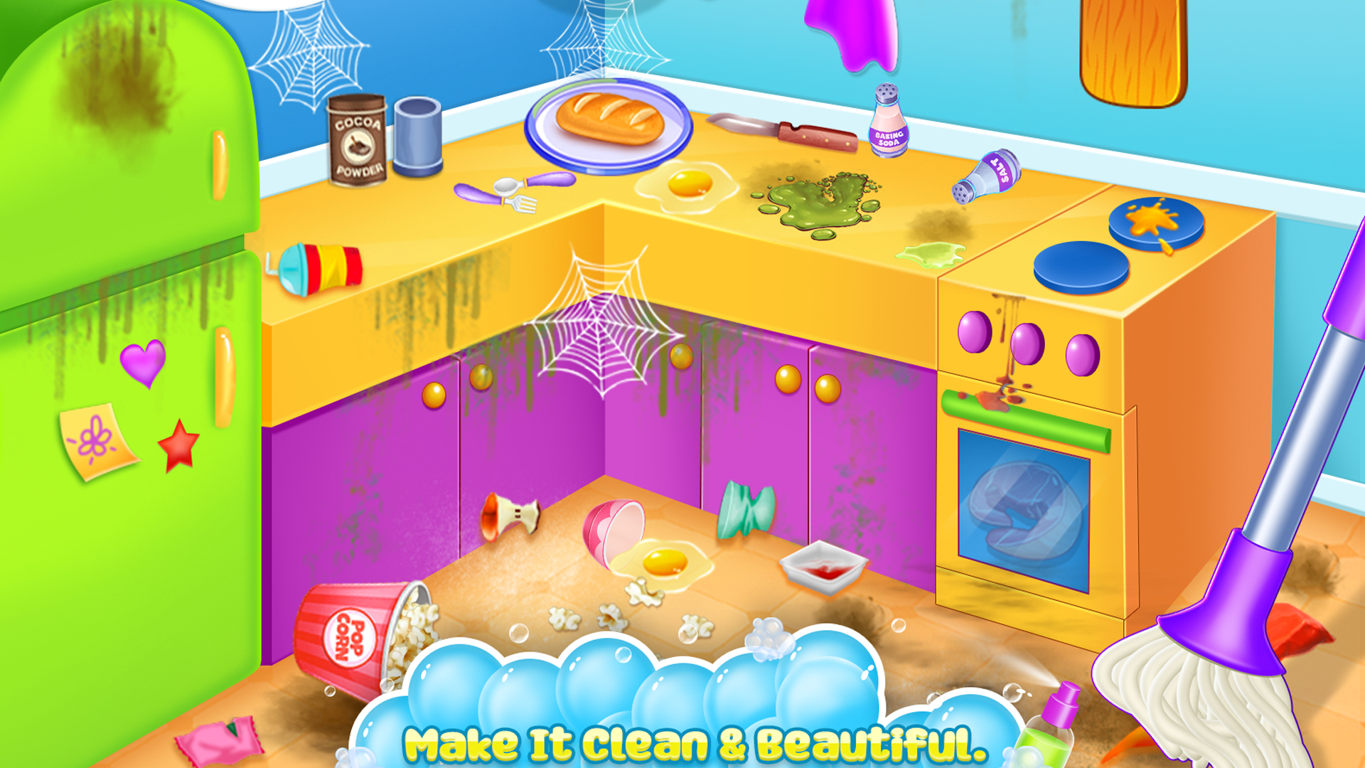 Home cleaning game for girls Game Screenshot