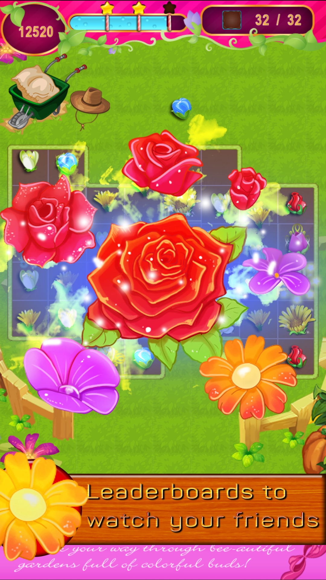 Screenshot 1 of Explosión de flores Deluxe 1.2