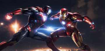 Banner of Iron Hero Man: Superhero Game 