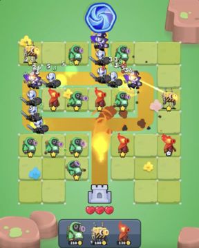 Merge Maze Tower Defense Game Screenshot