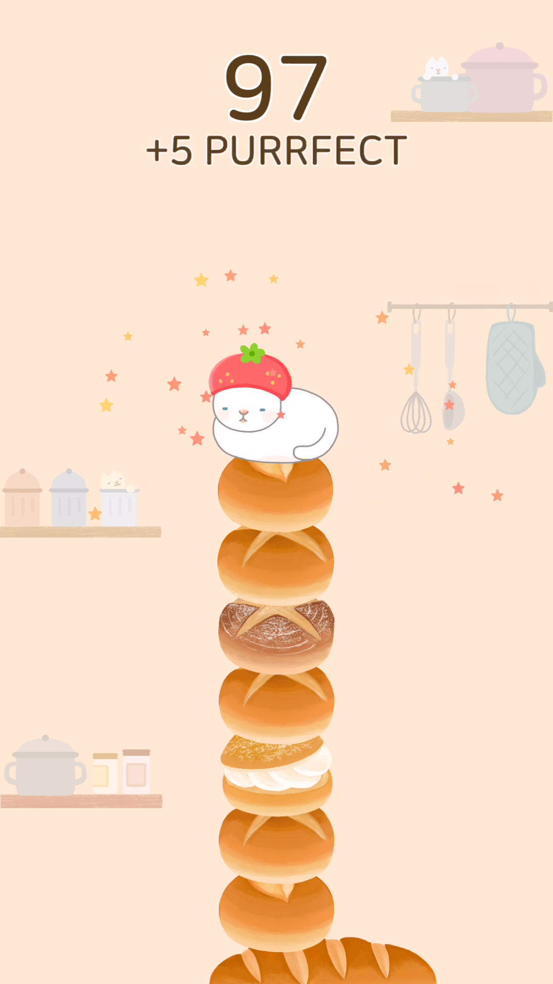 Cat Bakery - Stack game Game Screenshot
