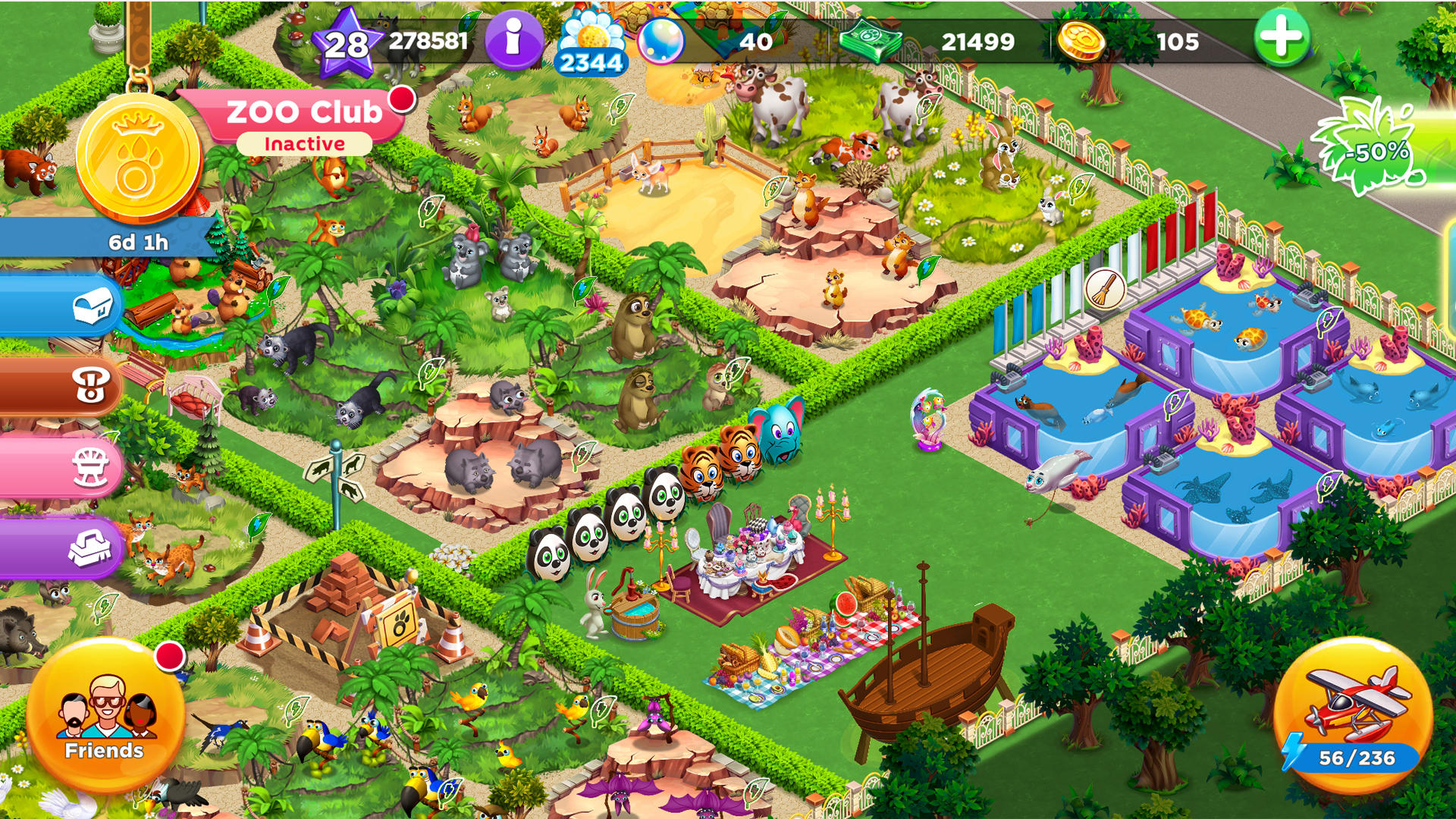 Zoo Craft: 애니멀 농장 시뮬레이션 게임 스크린샷