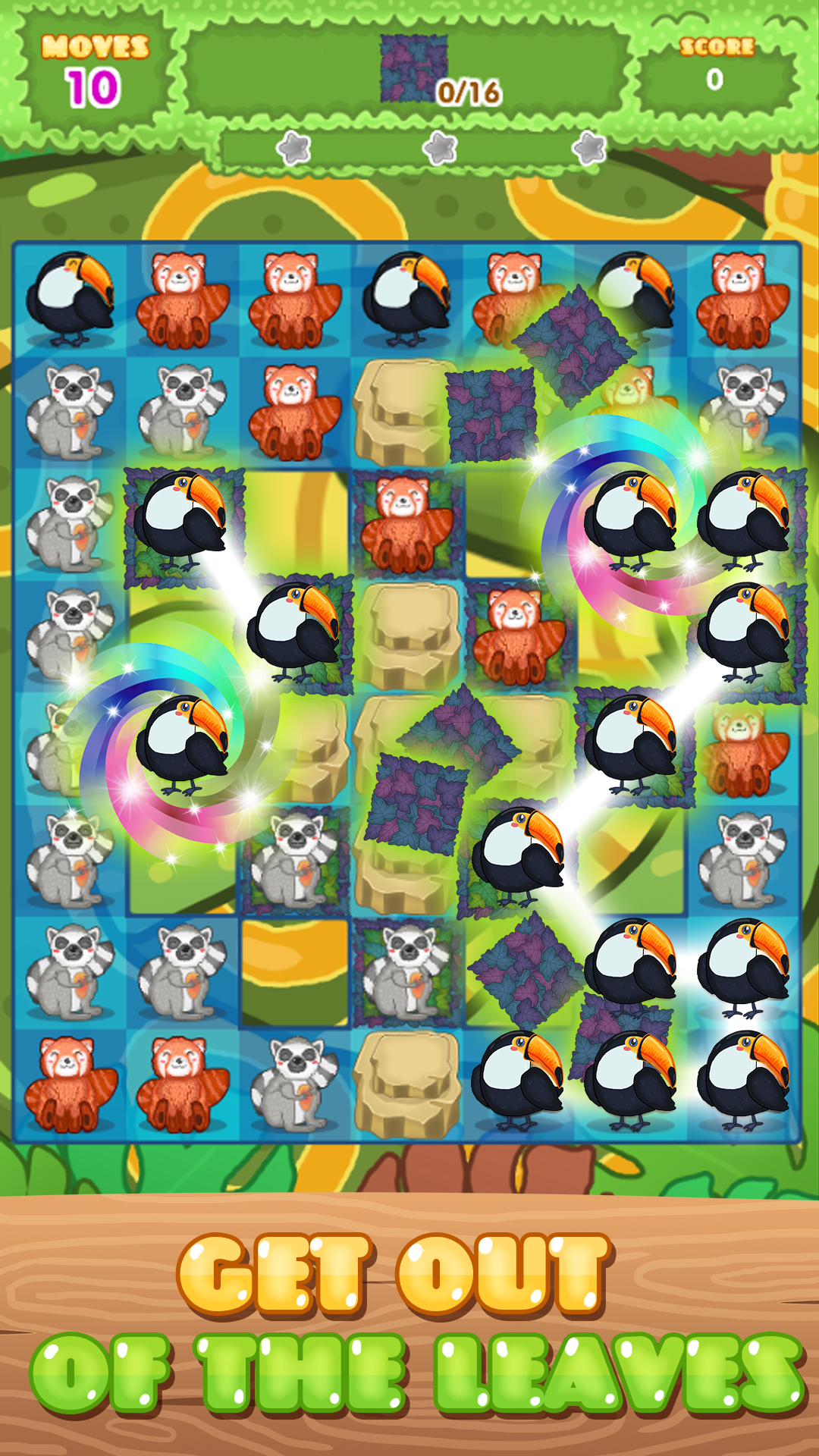 Connect - Jungle Treasures: Pets & Jewels Game Screenshot