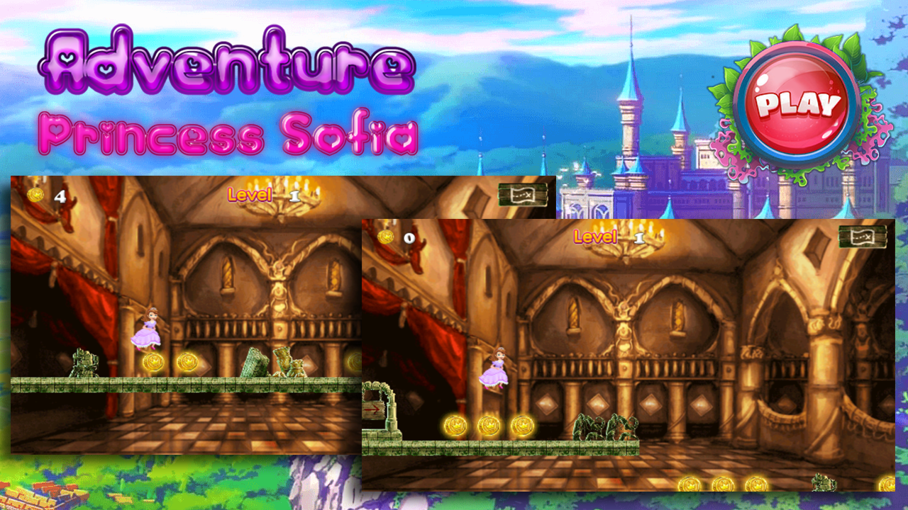 Adventure Princess Sofia Run - First Gameのキャプチャ