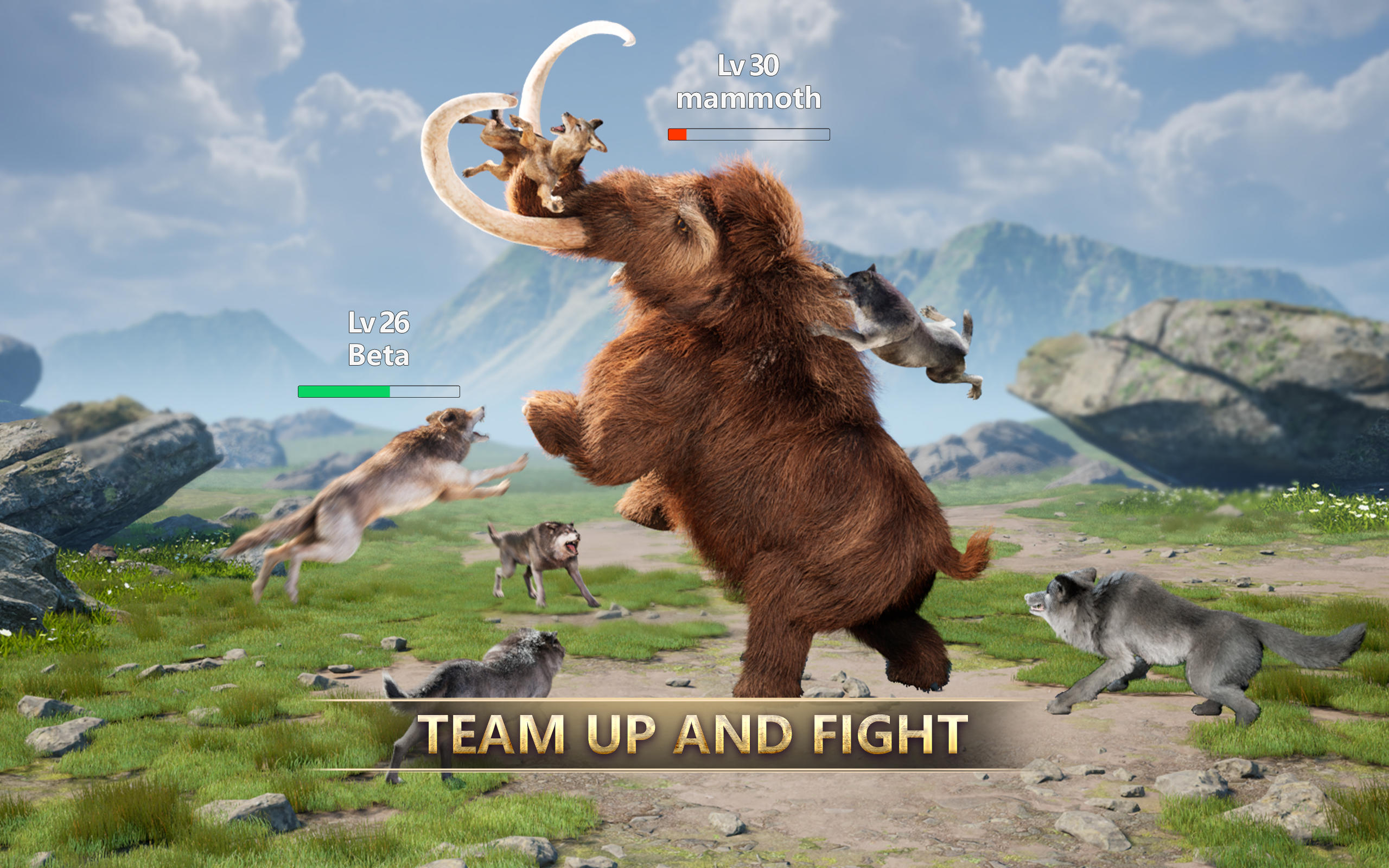 Wolf Game: Wild Animal Wars Game Screenshot