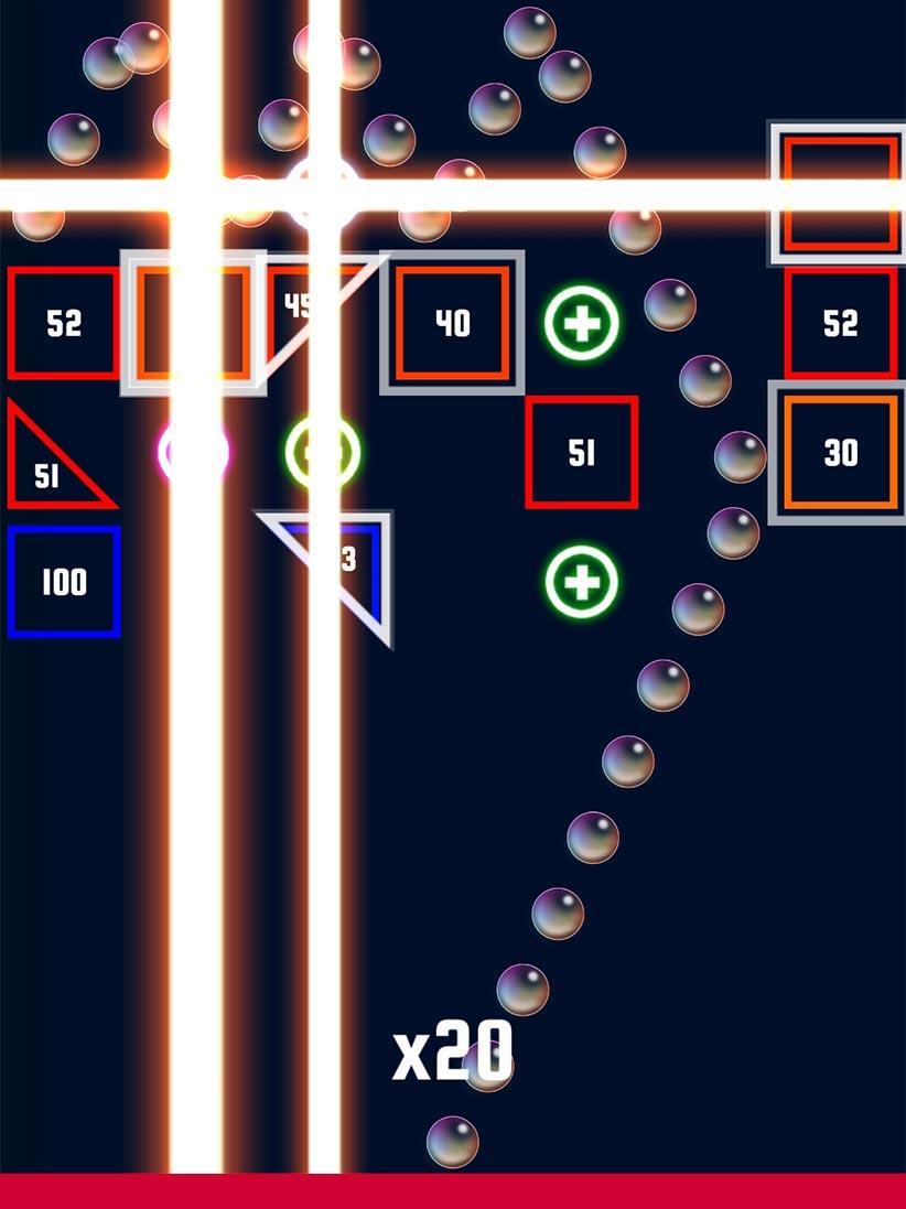 Neon Block Blast: Retro Brick Breaker Games screenshot game