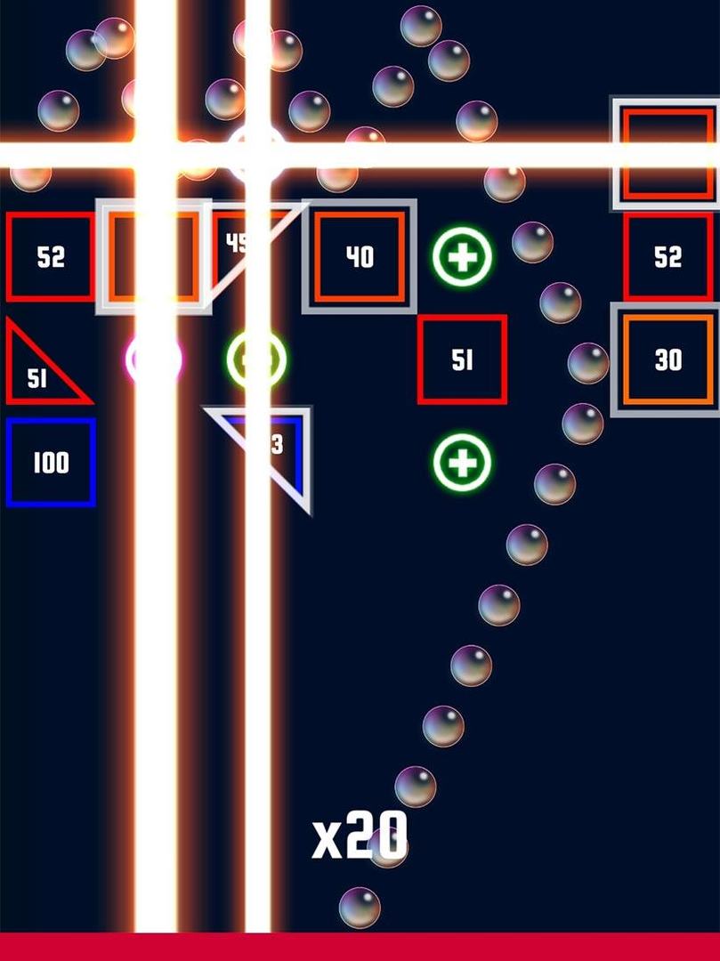 Screenshot of Neon Block Blast: Retro Brick Breaker Games