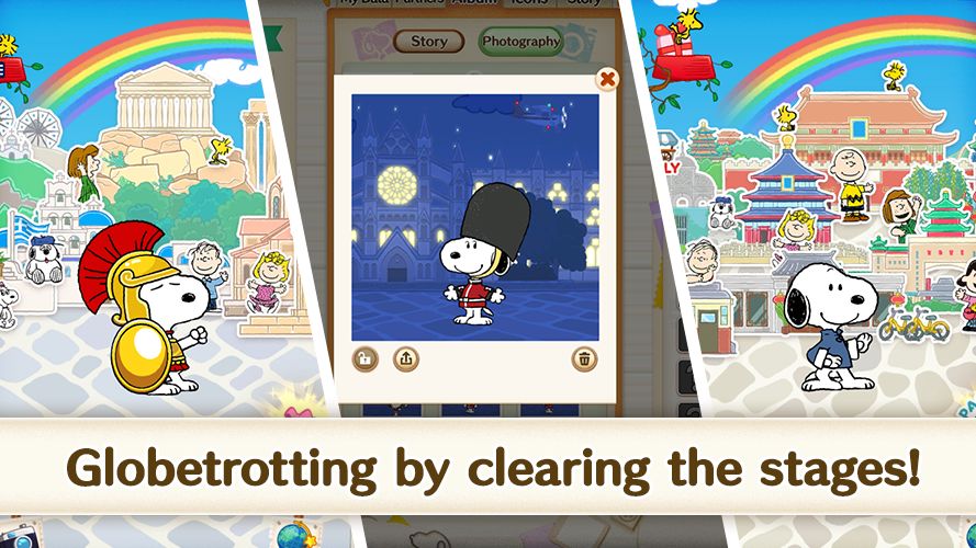 Screenshot of SNOOPY Puzzle Journey