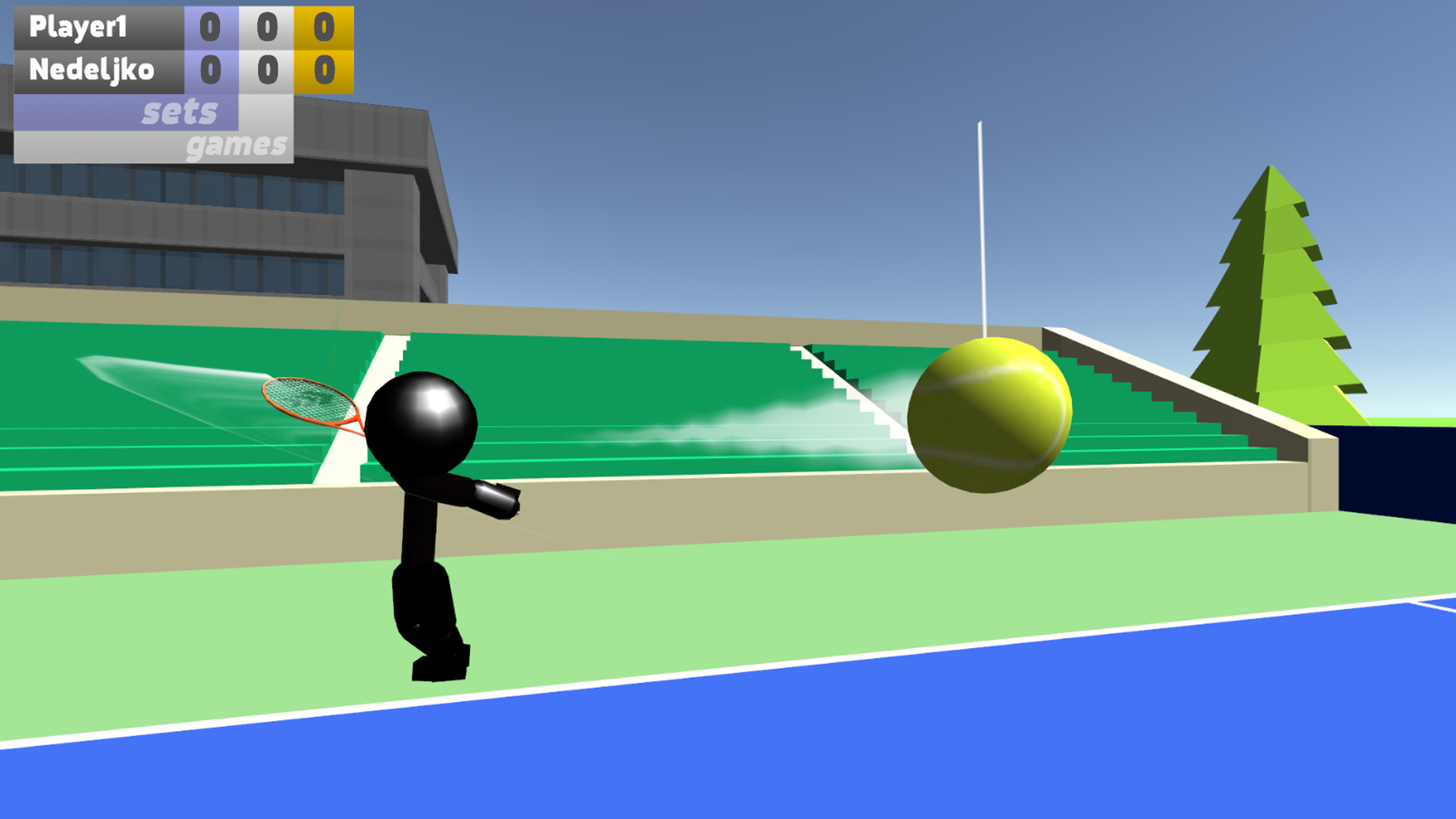 Screenshot 1 of स्टिकमैन 3डी टेनिस 1.17