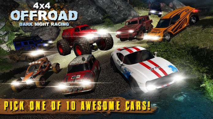 4x4 Offroad: Dark Night Racing Game Screenshot