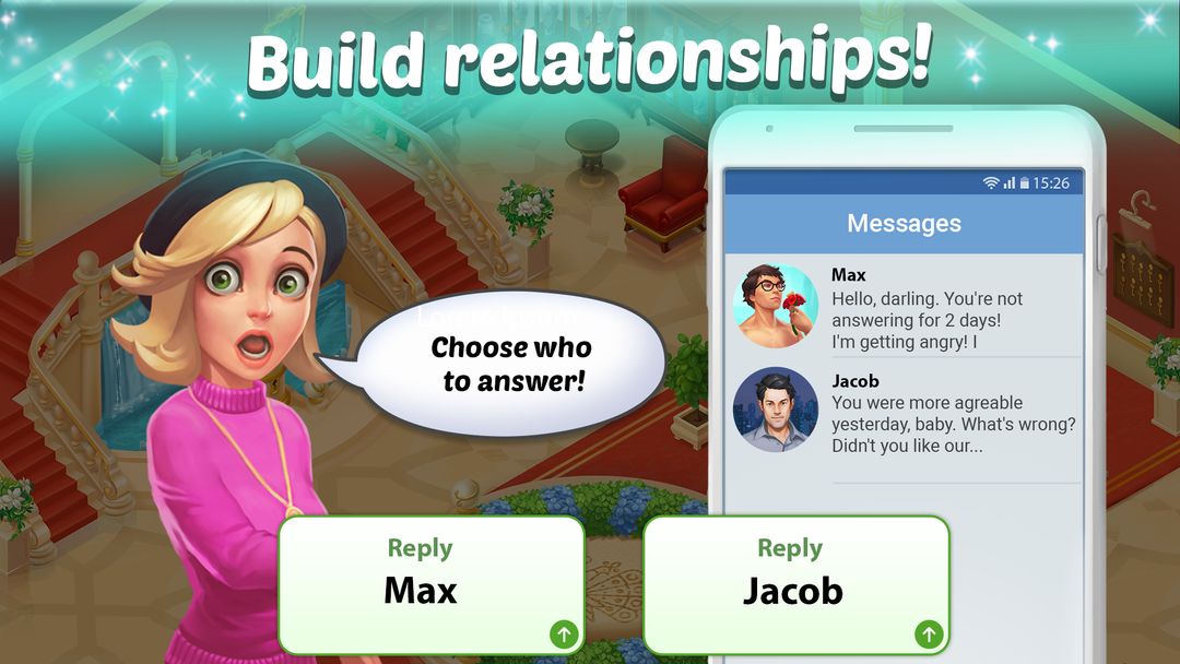 Family Hotel: love & match-3 screenshot game