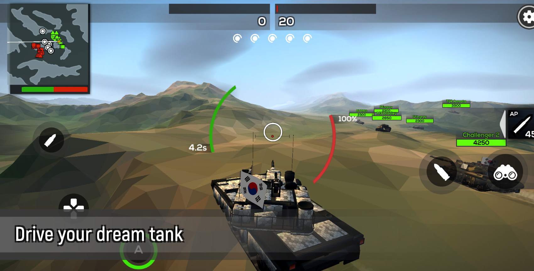 Screenshot 1 of Poly Tank 2 - တိုက်ပွဲစစ်ပွဲဂိမ်းများ 2.2.0