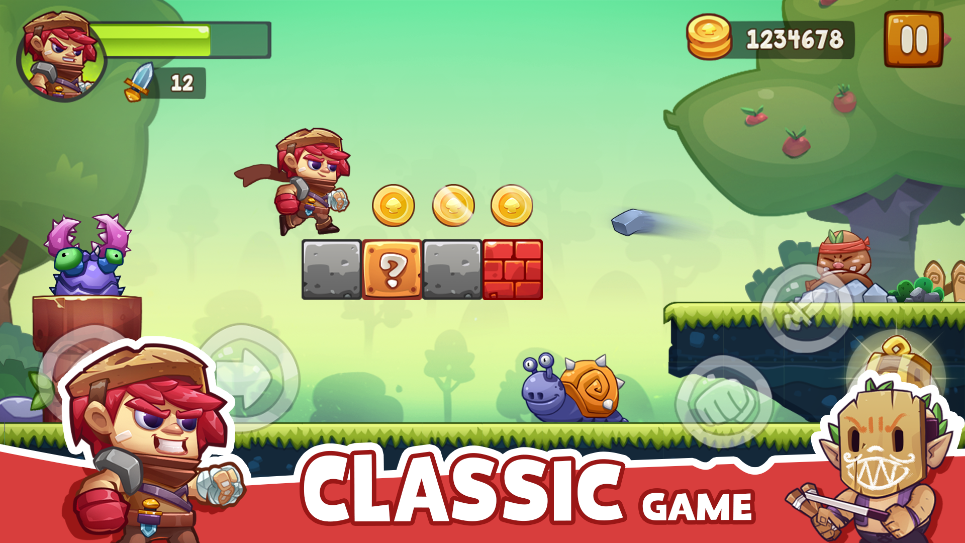 Super Jungle Man Game Screenshot