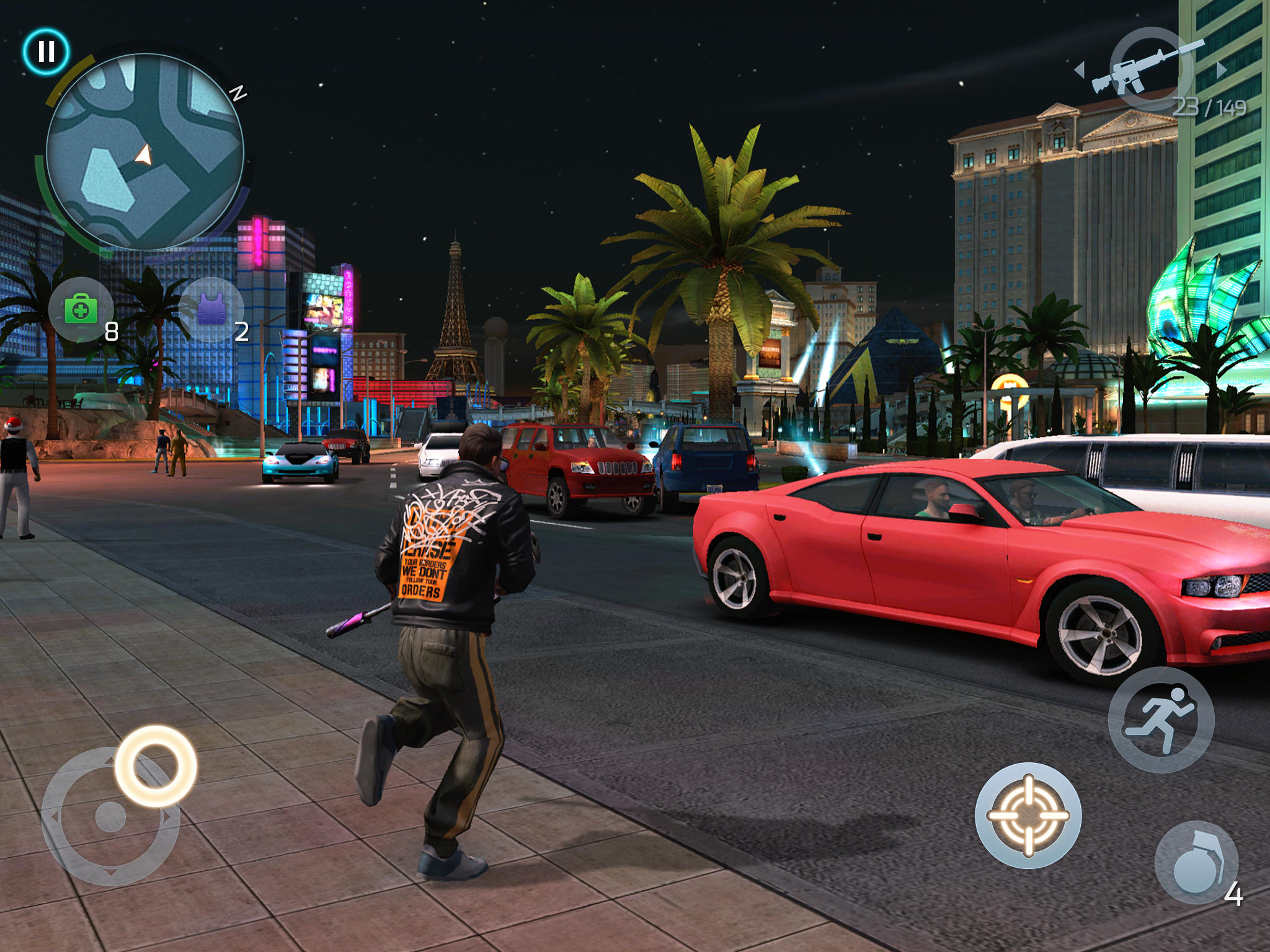 Captura de Tela do Jogo Gangstar Vegas: Mundo do Crime