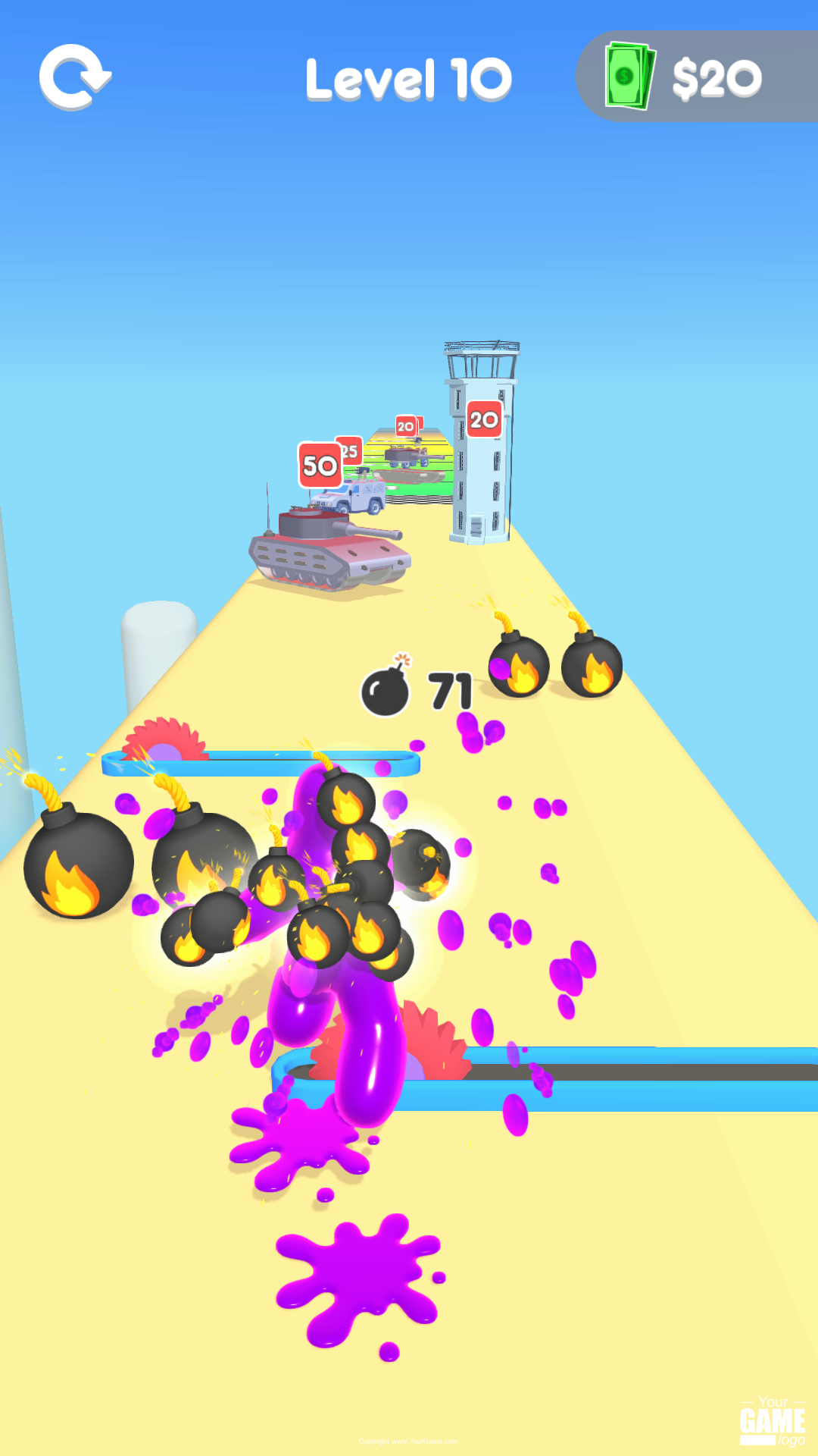 Скриншот игры Bomber Runner!