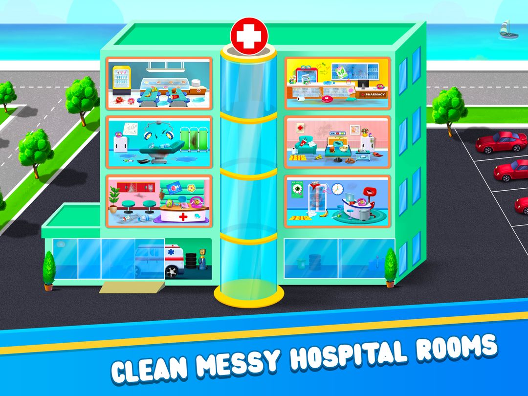 Hospital Cleaning Game - Keep Your Hospital Clean ภาพหน้าจอเกม