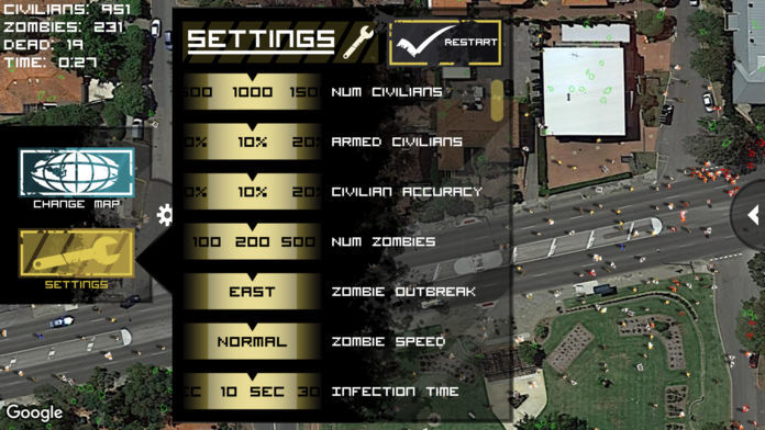 Zombie Outbreak Simulator Pro ภาพหน้าจอเกม