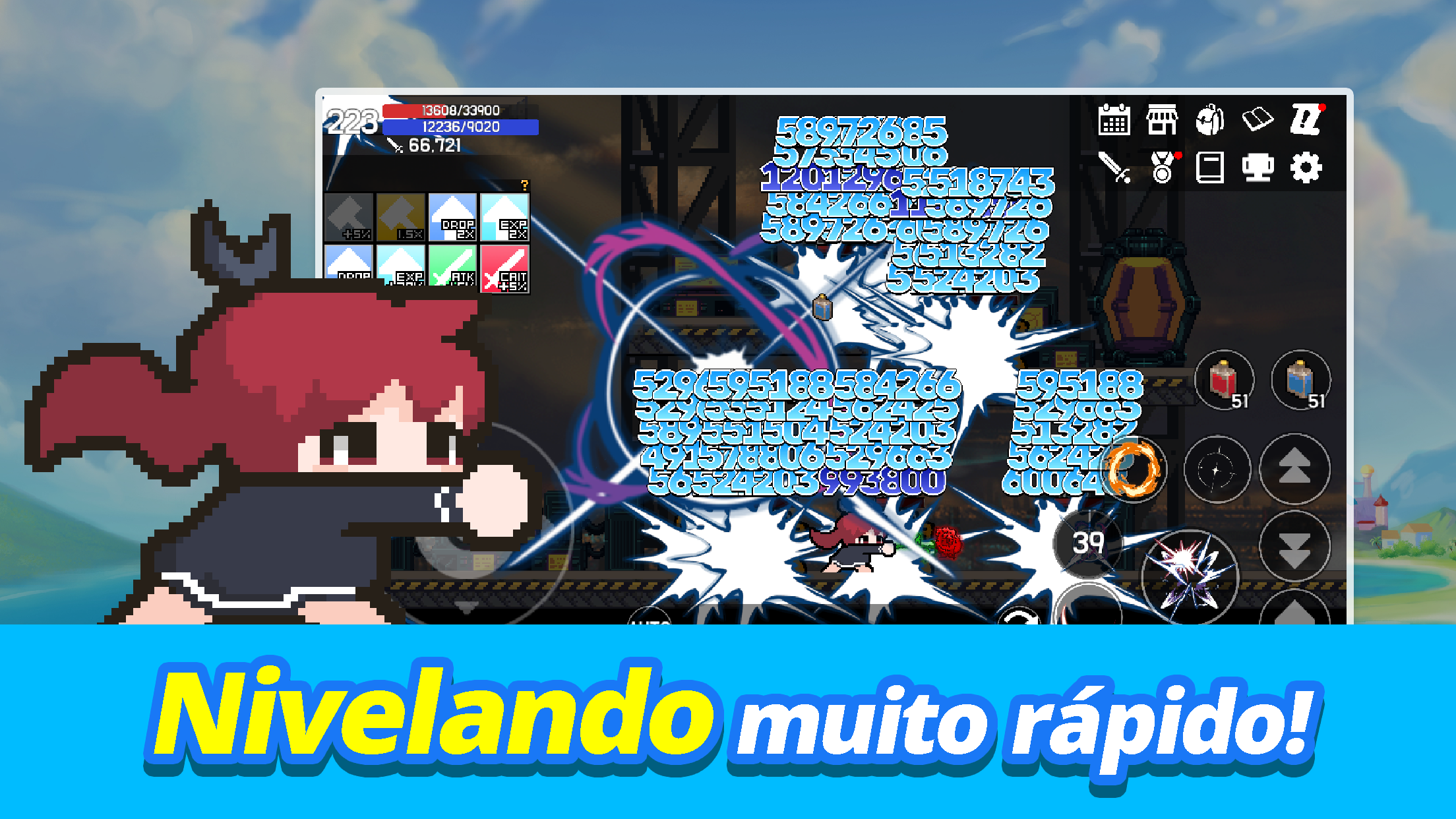 Captura de Tela do Jogo Slime RPG2 - Idle 2D RPG