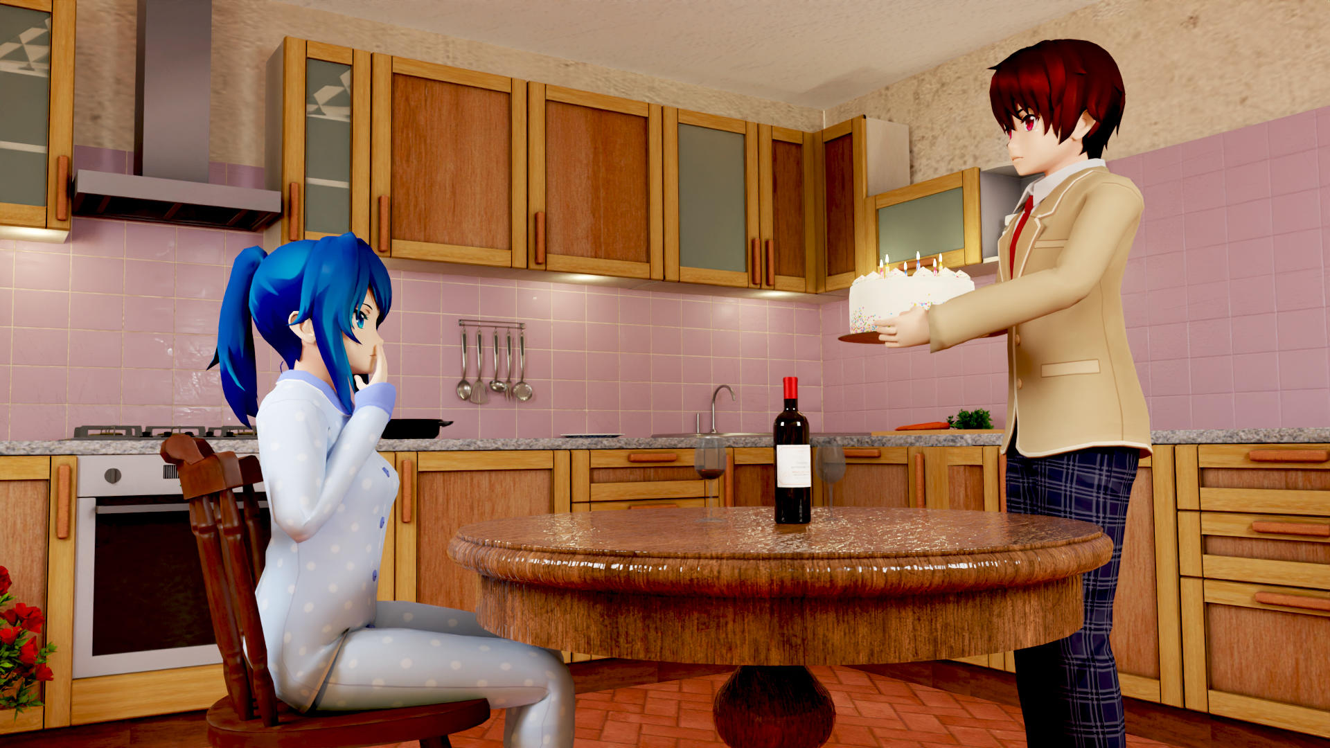 Screenshot of Anime Pregnant Wife Family Sim
