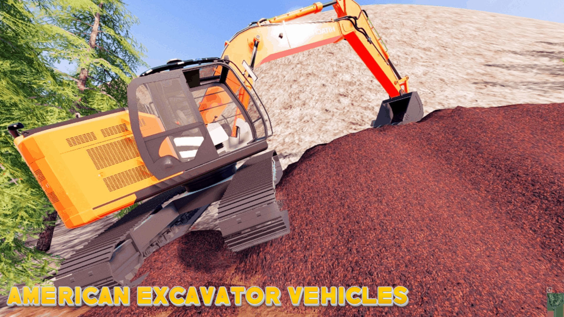 Car America Vehicles Excavator Game Screenshot