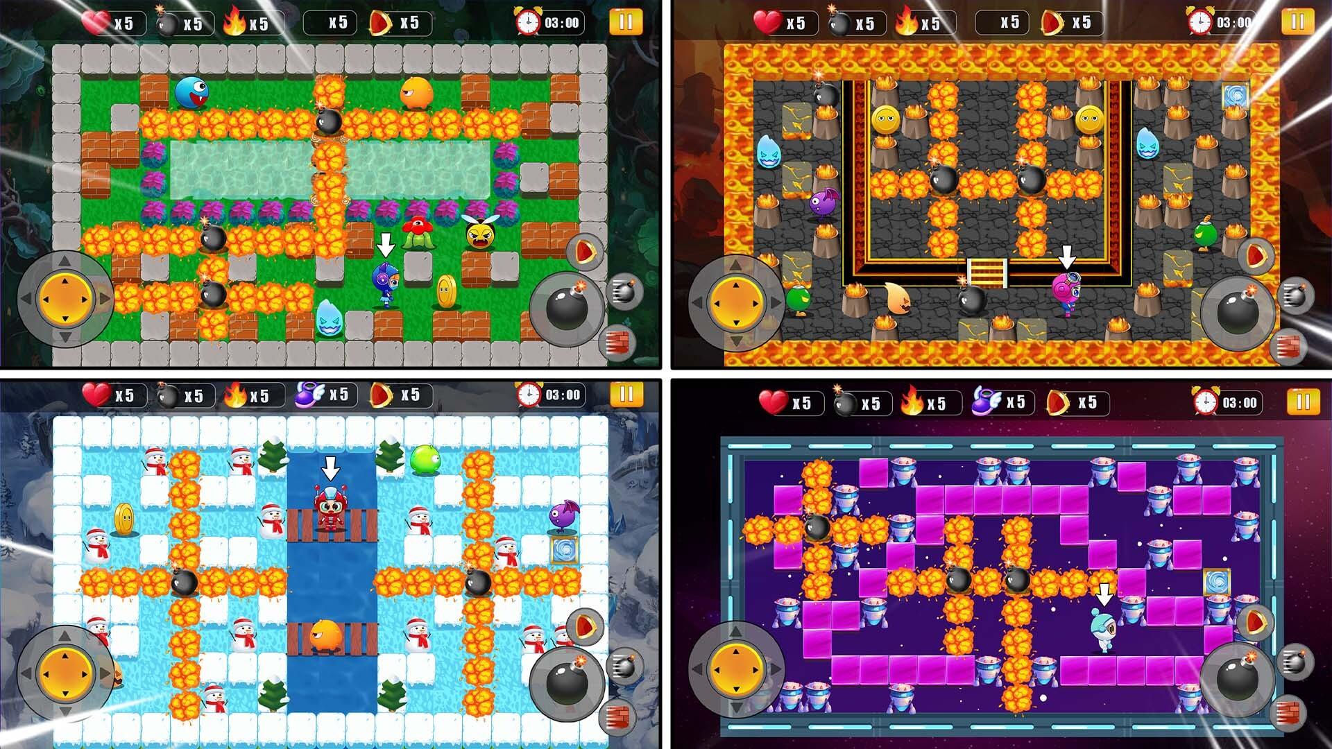 Bomber Battle : Bomb Man Arena Game Screenshot