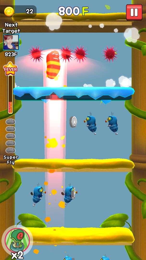 Flying LARVA screenshot game