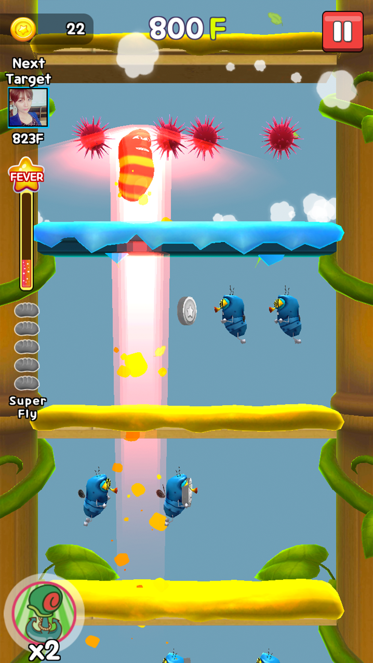 Flying LARVA ภาพหน้าจอเกม