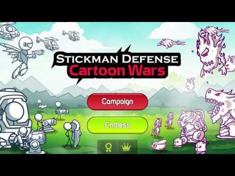 Stickman Defense: Cartoon Wars 비디오 스크린샷