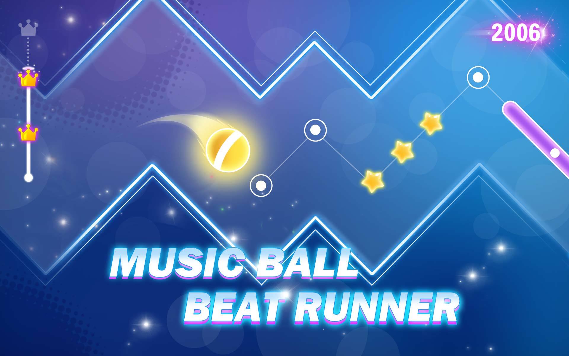 Screenshot of Dancing Line:rhythm game