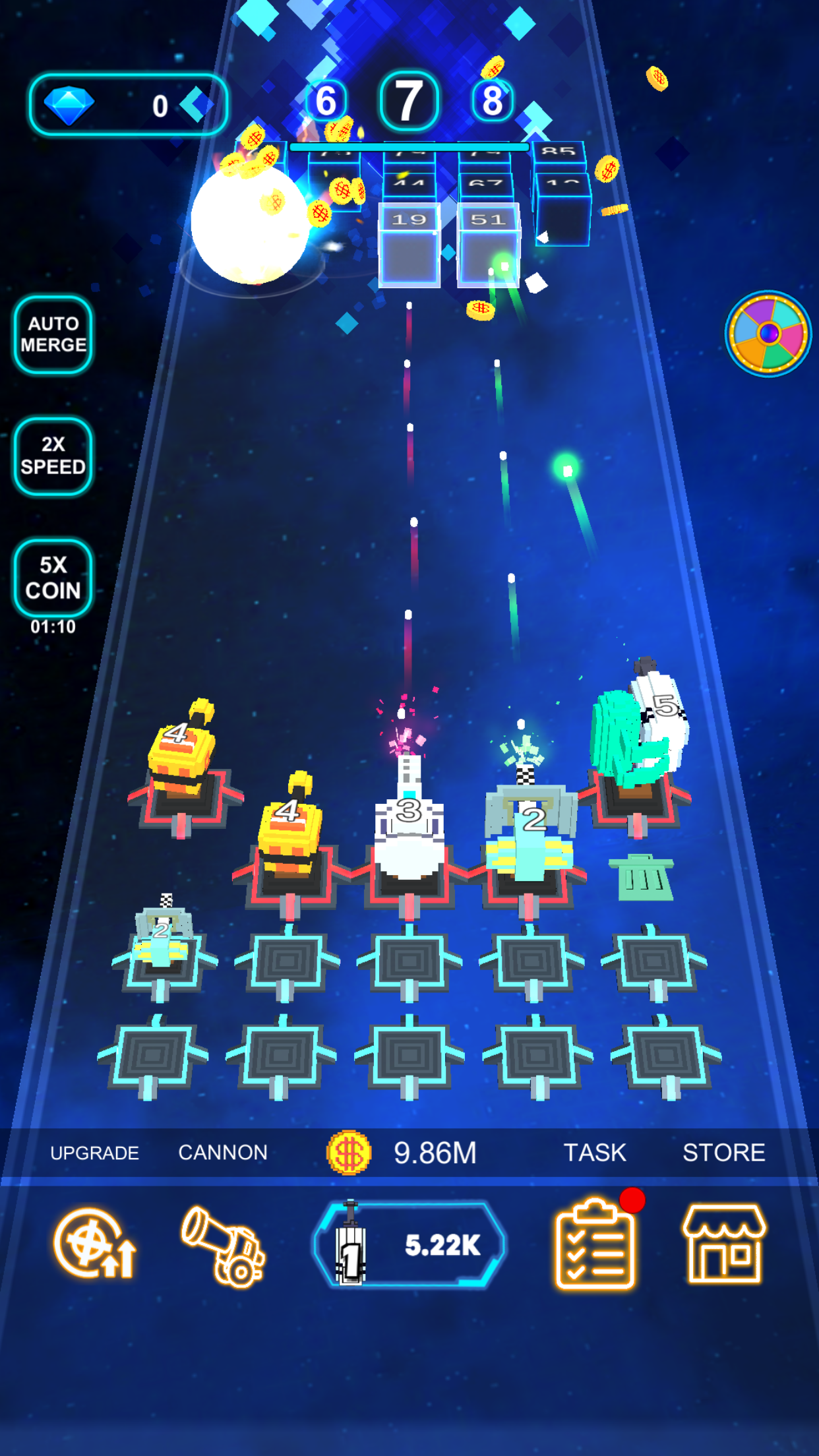 3D Merge Defense Game Screenshot