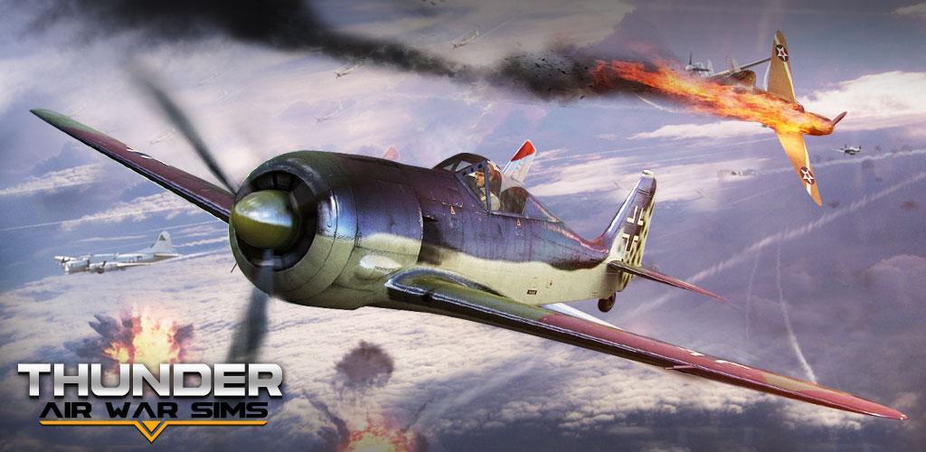 Banner of थंडर एयर वॉर सिम्स-फन फ्री एयरप्लेन गेम्स 1.1.1