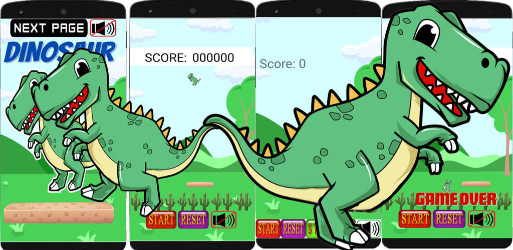 Screenshot of the video of dino pong
