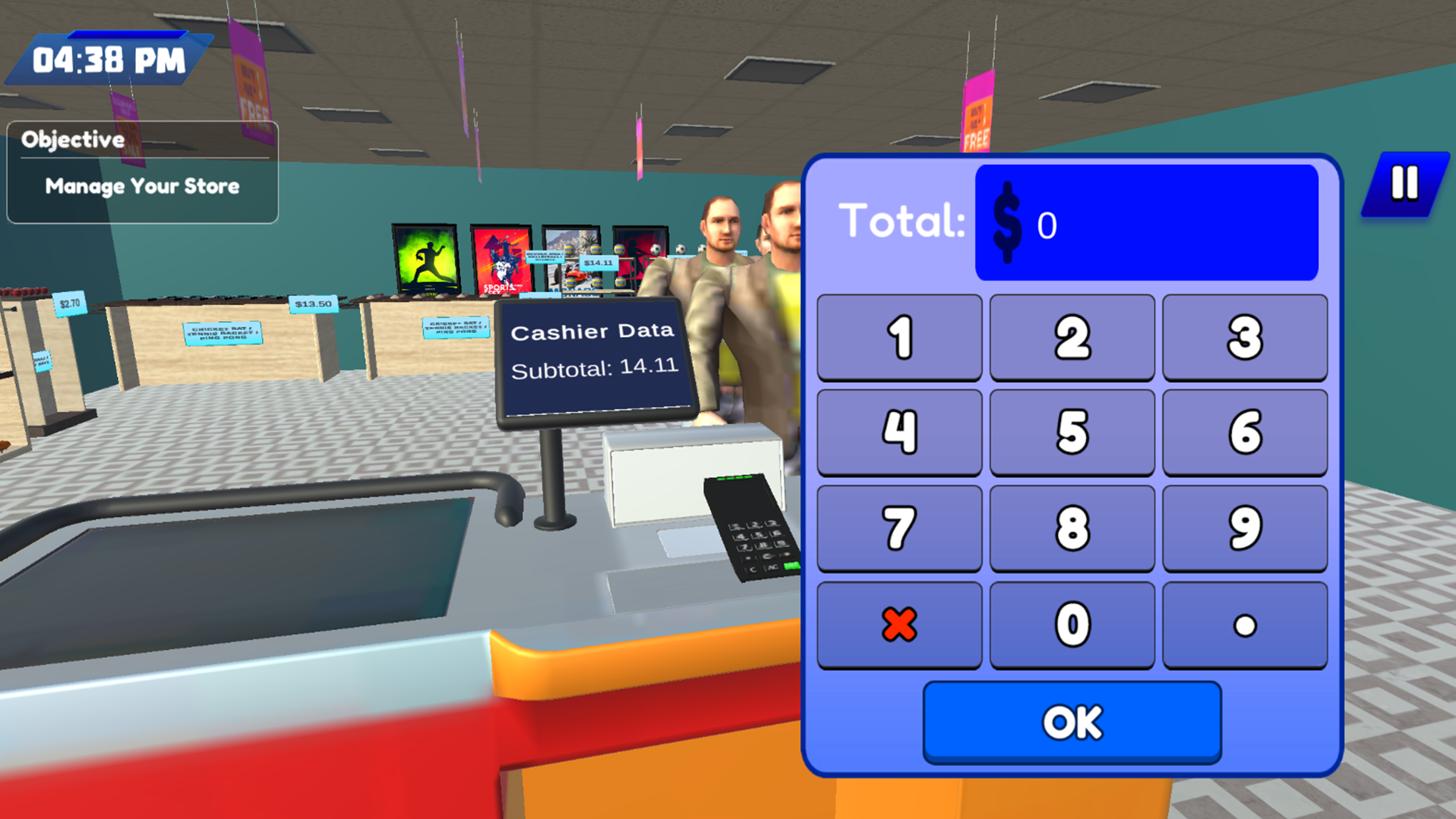 Sports Store Manager Simulator Game Screenshot