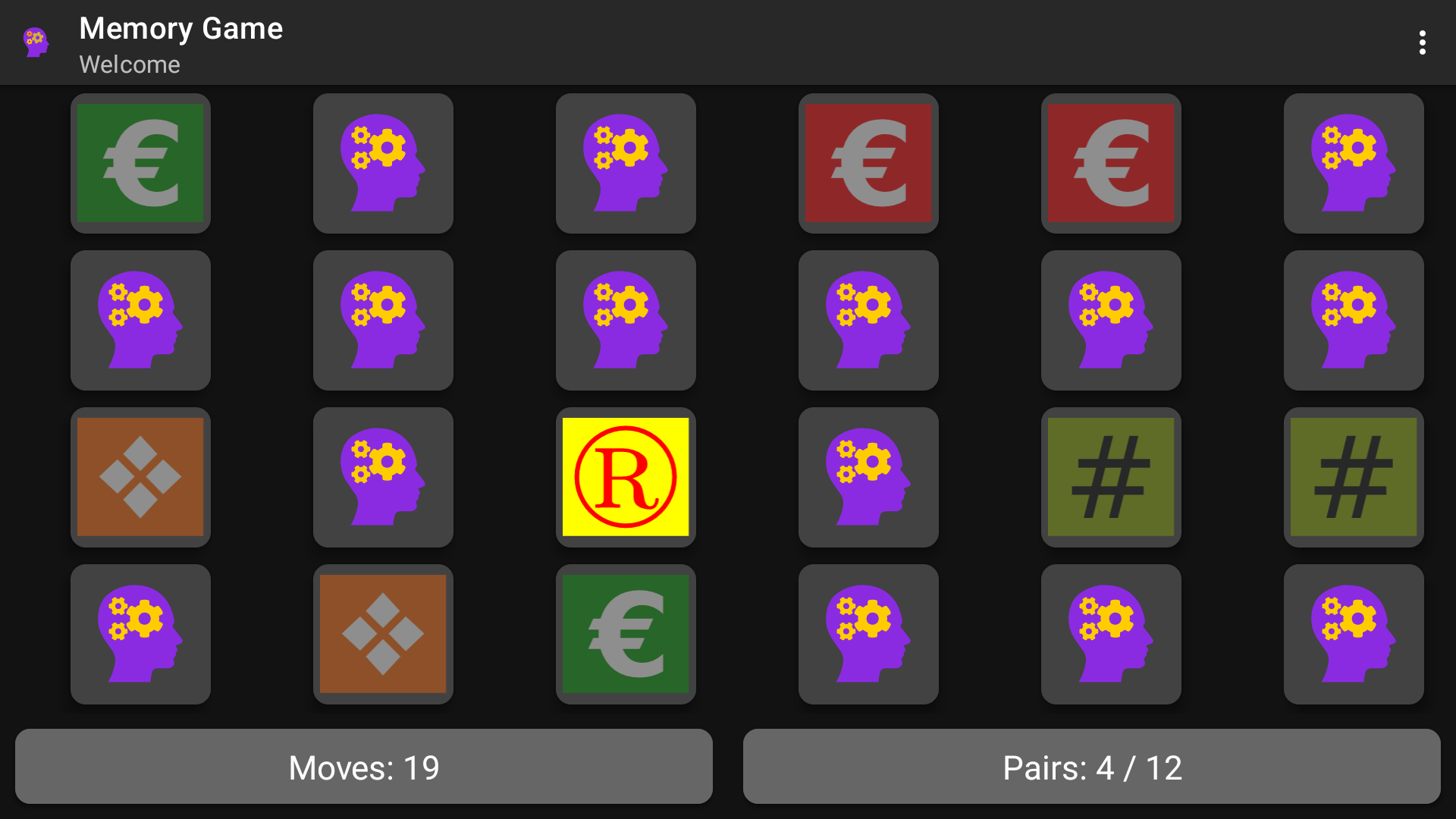 Screenshot of Memory Game - Pro