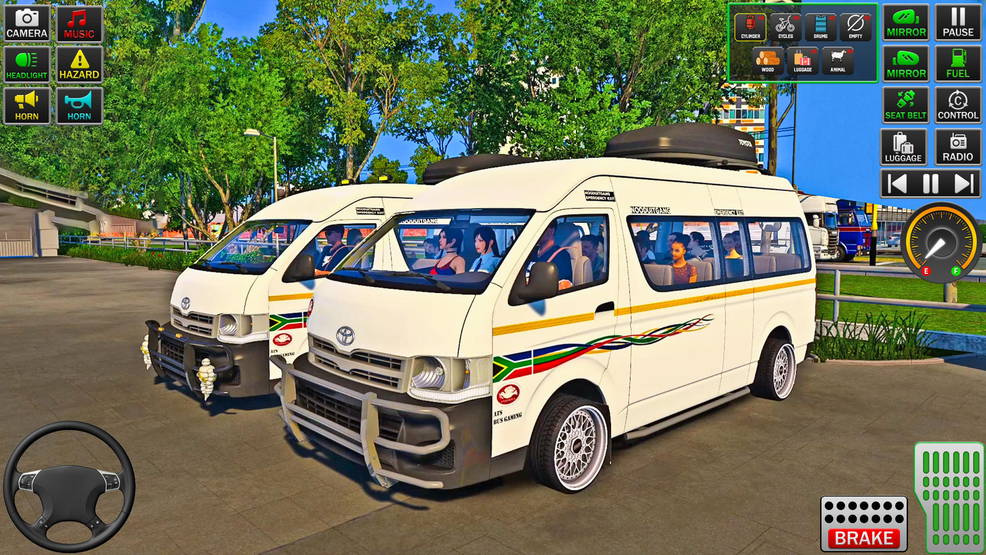 Captura de Tela do Jogo Dubai Van Simulator Van Games