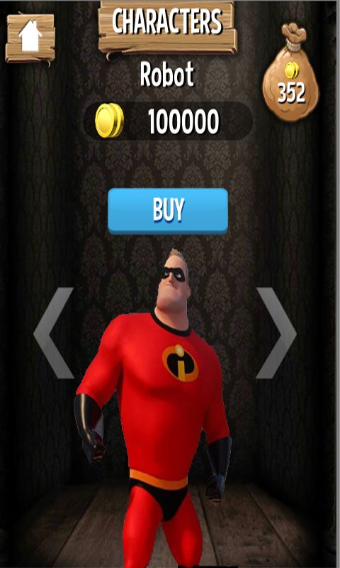 Screenshot of Incredibles Run:Heroes Family